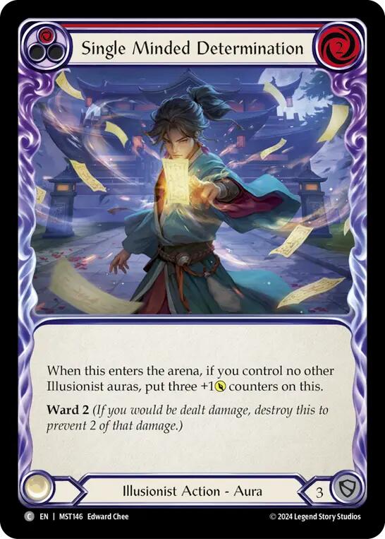 Single Minded Determination (Red) [MST146] (Part the Mistveil) Rainbow Foil