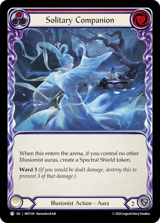 Solitary Companion (Red) [MST149] (Part the Mistveil) Rainbow Foil