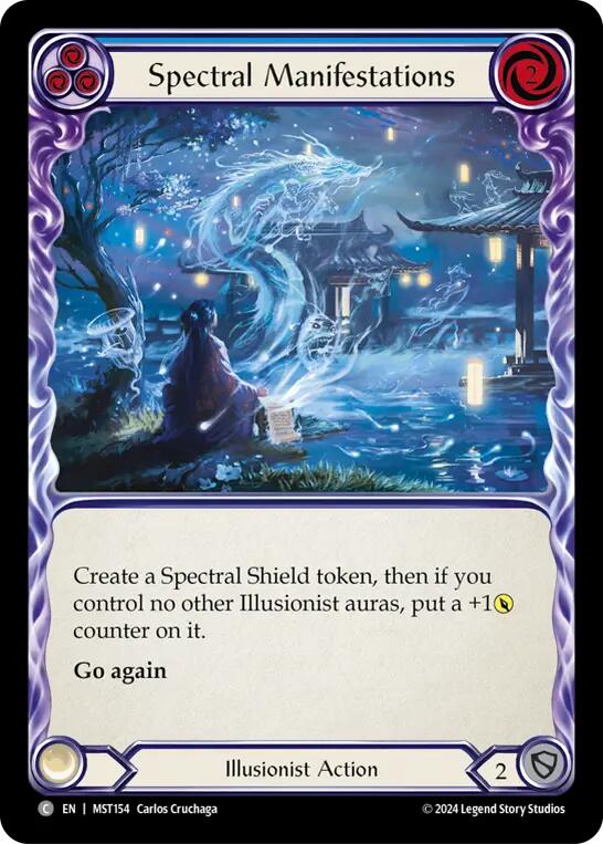 Spectral Manifestations (Blue) [MST154] (Part the Mistveil) Rainbow Foil