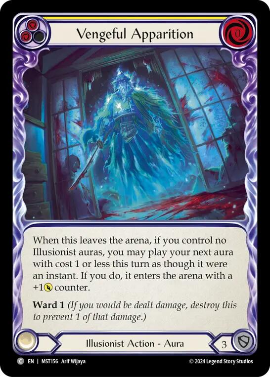 Vengeful Apparition (Yellow) [MST156] (Part the Mistveil) Rainbow Foil