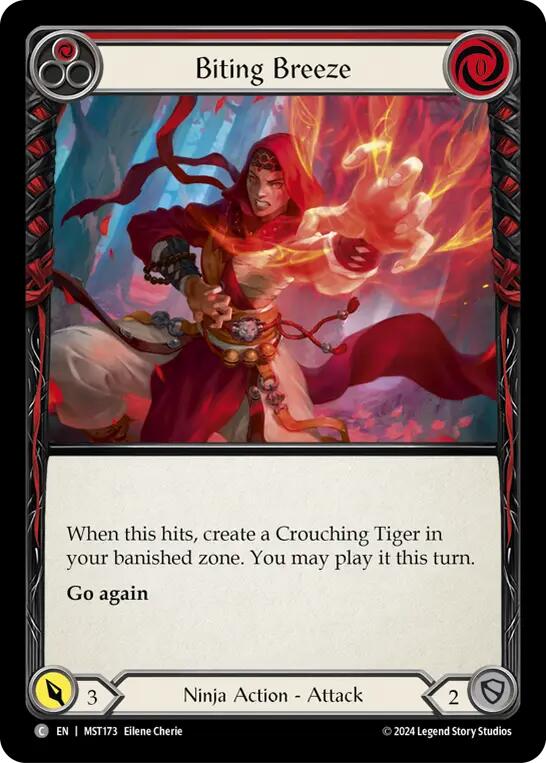 Biting Breeze (Red) [MST173] (Part the Mistveil) Rainbow Foil