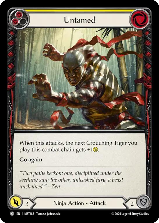 Untamed (Yellow) [MST186] (Part the Mistveil) Rainbow Foil