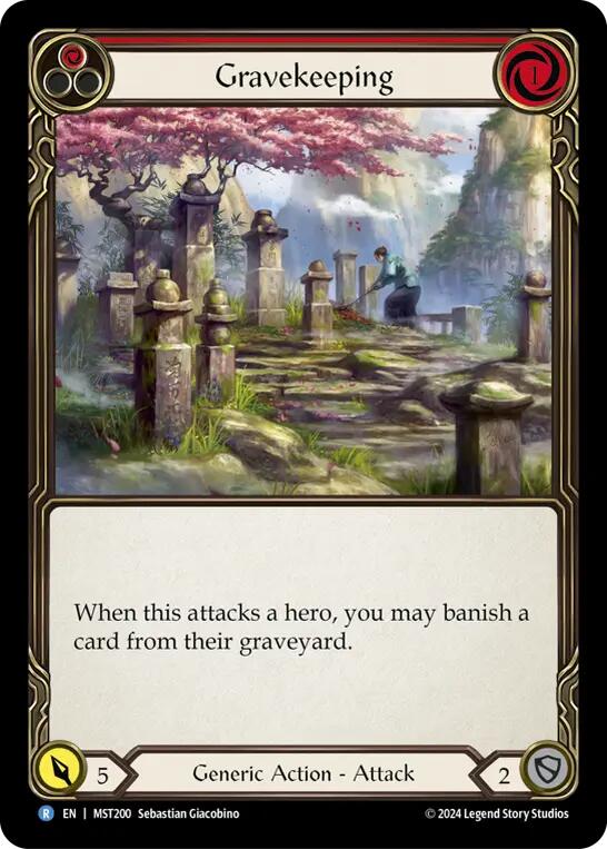 Gravekeeping (Red) [MST200] (Part the Mistveil) Rainbow Foil