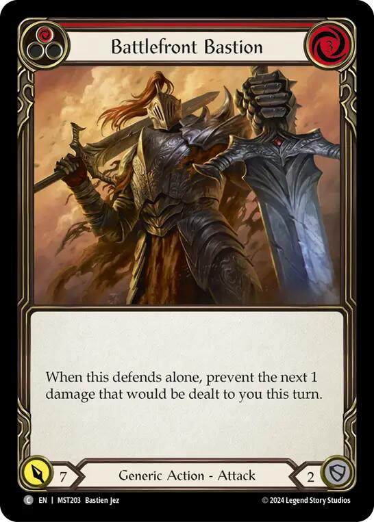 Battlefront Bastion (Red) [MST203] (Part the Mistveil) Rainbow Foil