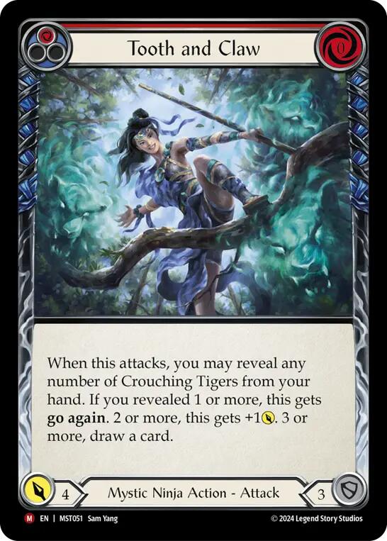 Tooth and Claw [MST051] (Part the Mistveil) Rainbow Foil