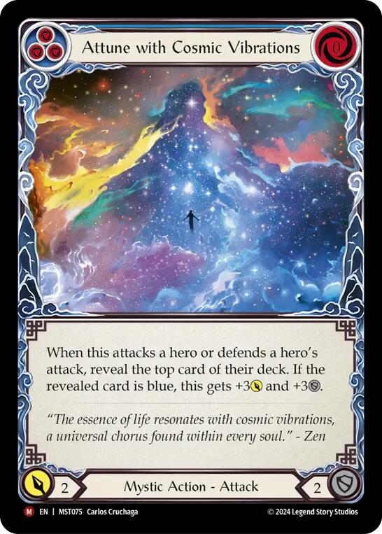 Attune with Cosmic Vibrations [MST075] (Part the Mistveil) Rainbow Foil