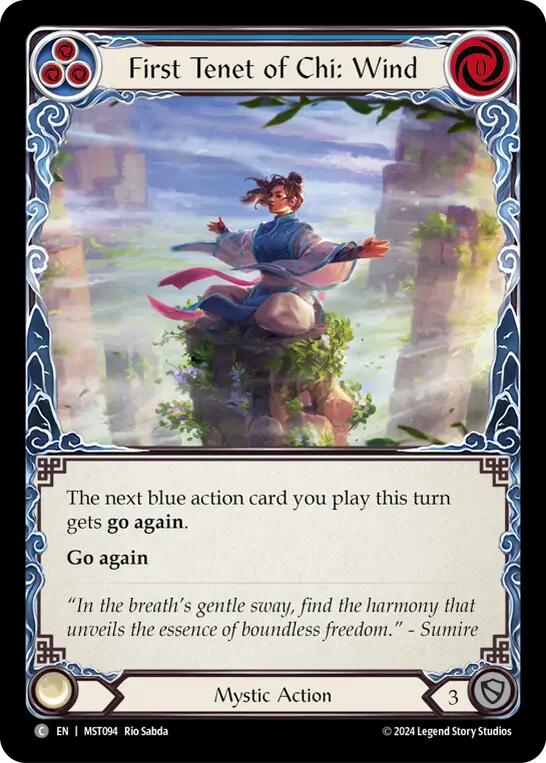 First Tenet of Chi: Wind [MST094] (Part the Mistveil) Rainbow Foil
