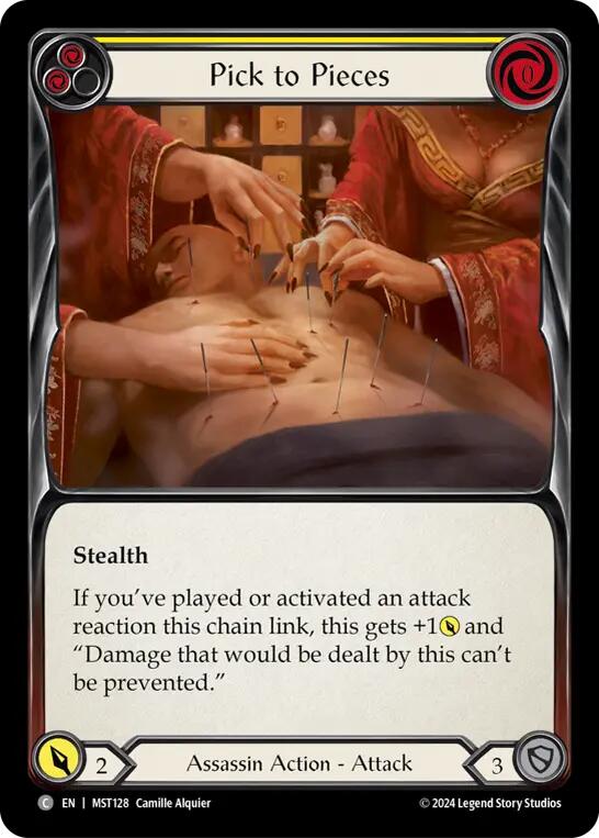 Pick to Pieces (Yellow) [MST128] (Part the Mistveil) Rainbow Foil