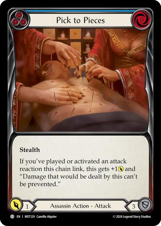 Pick to Pieces (Blue) [MST129] (Part the Mistveil) Rainbow Foil