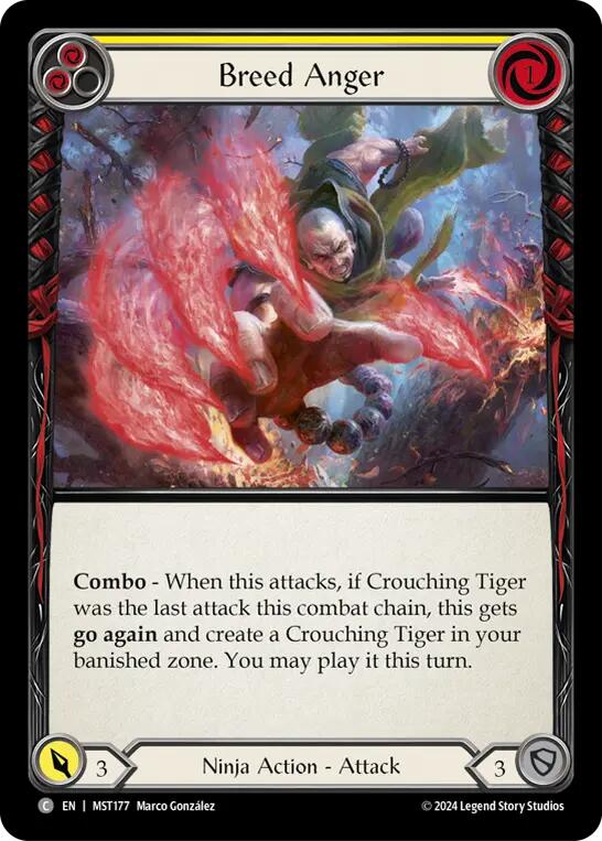 Breed Anger (Yellow) [MST177] (Part the Mistveil) Rainbow Foil