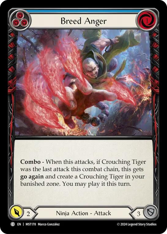 Breed Anger (Blue) [MST178] (Part the Mistveil) Rainbow Foil