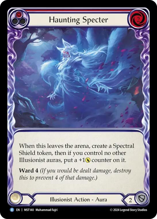 Haunting Specter (Red) [MST140] (Part the Mistveil) Rainbow Foil