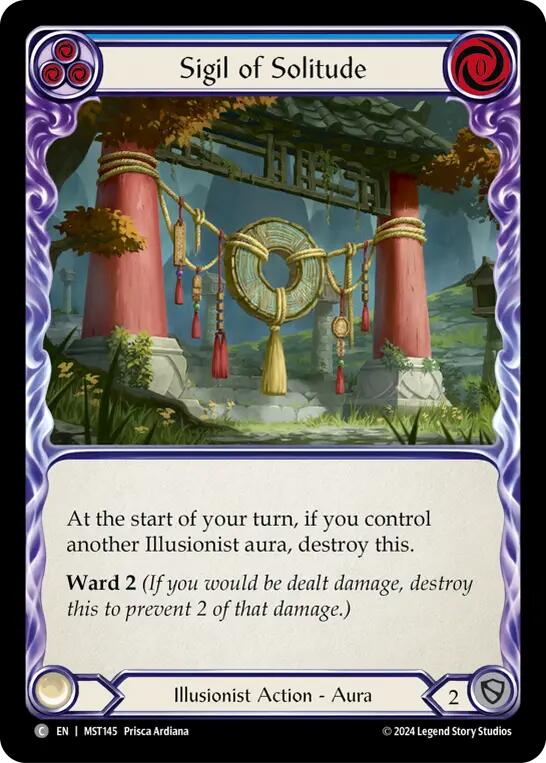 Sigil of Solitude (Blue) [MST145] (Part the Mistveil) Rainbow Foil