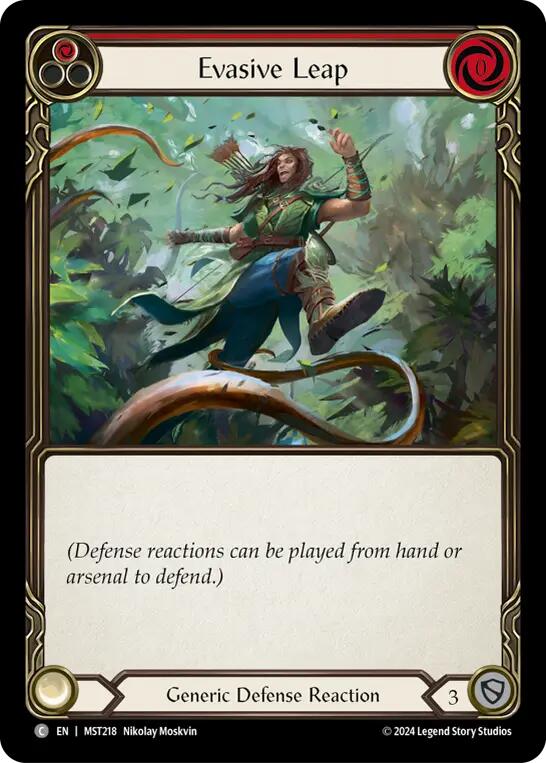 Evasive Leap (Red) [MST218] (Part the Mistveil) Rainbow Foil