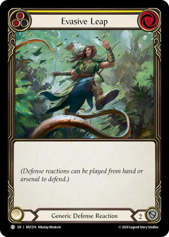 Evasive Leap (Yellow) [MST219] (Part the Mistveil) Rainbow Foil
