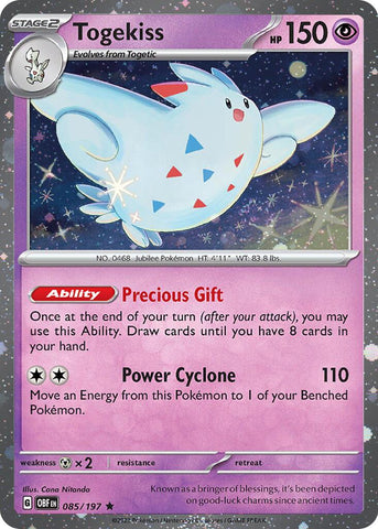 Togekiss (085/197) (Cosmos Holo) (Scarlet & Violet: Obsidian Flames) [Theme Deck Exclusive]