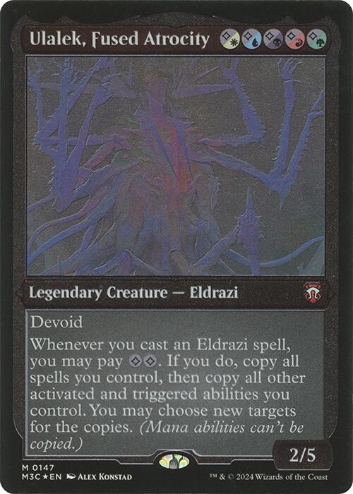 (Thick Stock Display Commander) Ulalek, Fused Atrocity [Modern Horizons 3 Commander]
