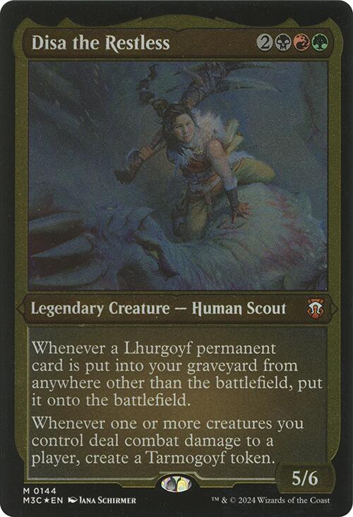 (Thick Stock Display Commander) Disa the Restless [Modern Horizons 3 Commander]