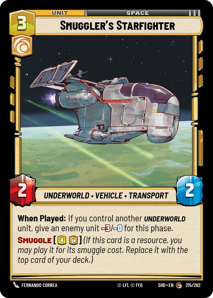 Smuggler's Starfighter (215/262) [Shadows of the Galaxy]