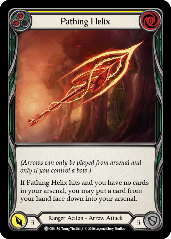 Pathing Helix (Yellow) [CRU130] (Crucible of War) 1st Edition Rainbow Foil