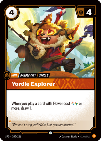 front of card Yordle Explorer [Spiritforged] 100/221