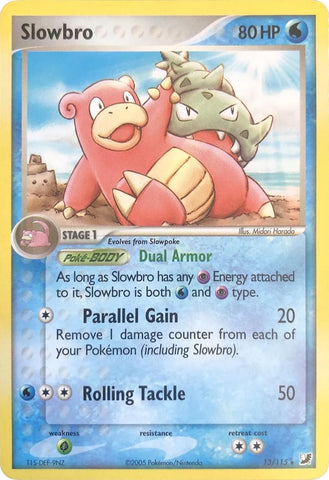 Slowbro (13/115) (Theme Deck Exclusives) (EX: Unseen Forces) [Theme Deck Exclusive]
