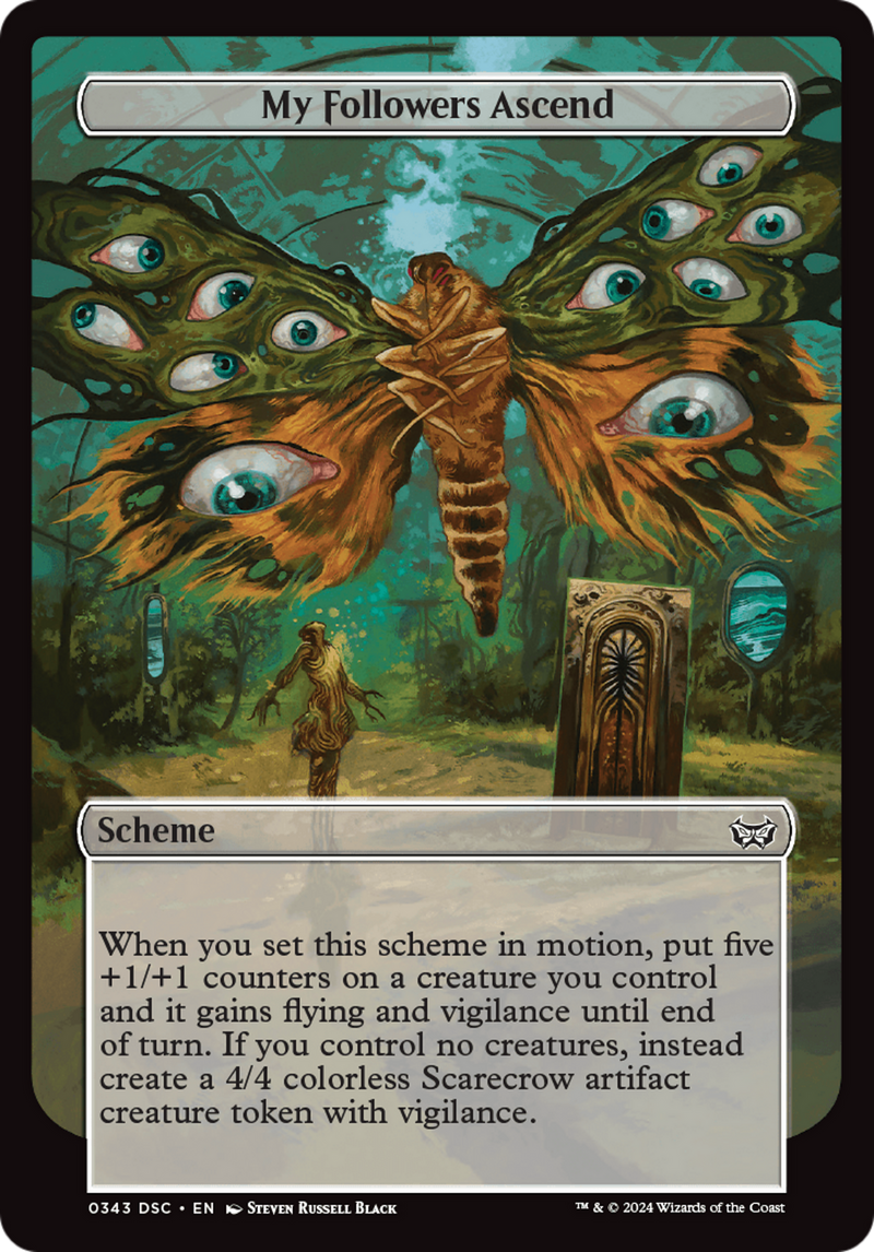 (Oversized Scheme) My Followers Ascend (Full Art) [Duskmourn: Archenemy]