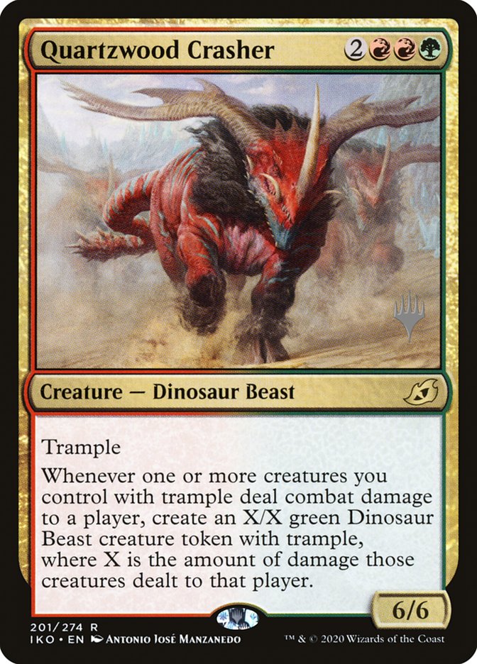 Quartzwood Crasher (Promo Pack) [Ikoria: Lair of Behemoths Promo Pack]