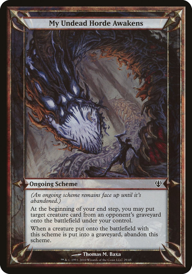 (Oversized Schemes) My Undead Horde Awakens [Archenemy Schemes]