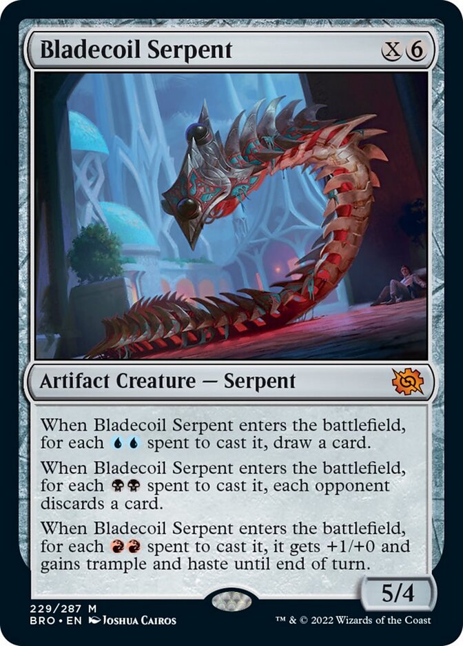 Bladecoil Serpent (Promo Pack) [The Brothers' War Promo Pack]