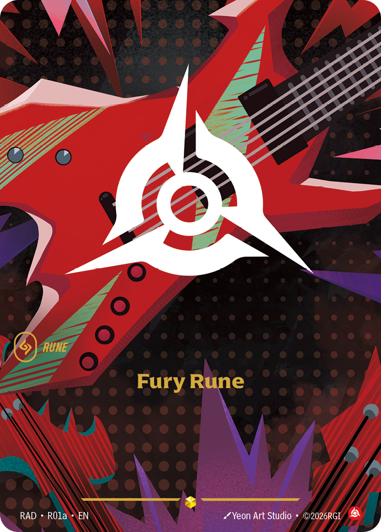 front of card Fury Rune (R01a) [Radiance] R01a