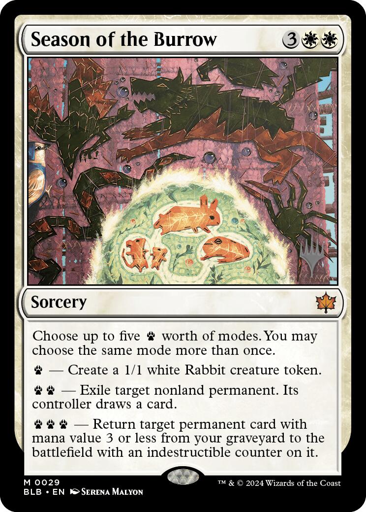 Season of the Burrow [Bloomburrow Promo Pack]