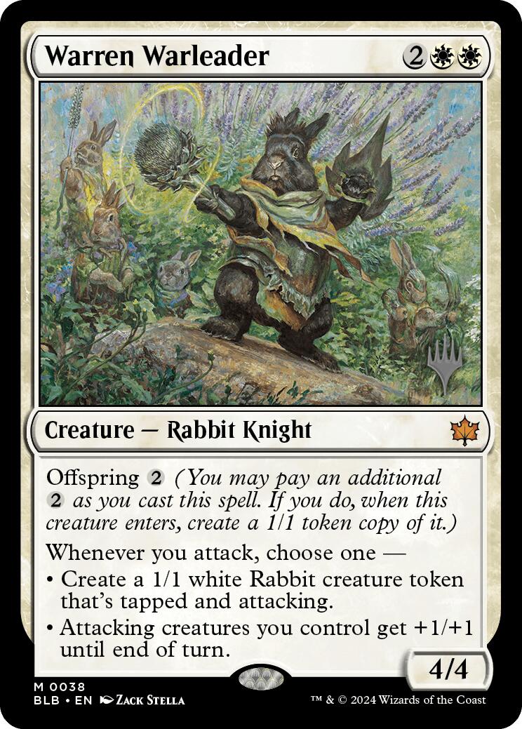 Warren Warleader [Bloomburrow Promo Pack]