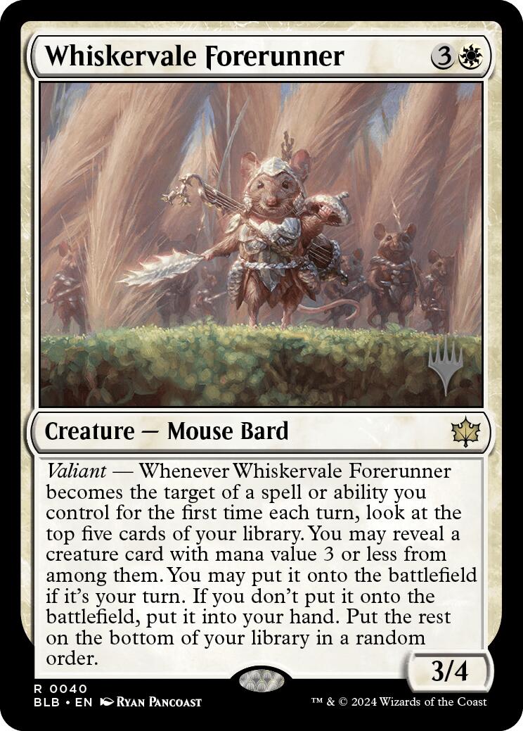 Whiskervale Forerunner [Bloomburrow Promo Pack]