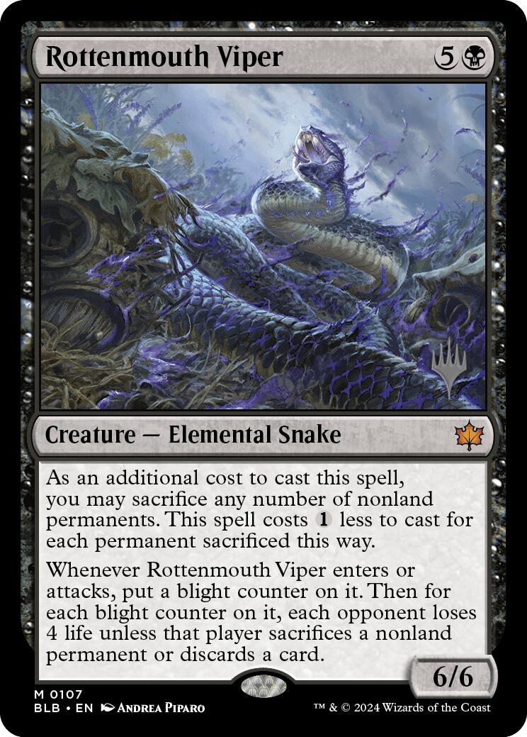 Rottenmouth Viper [Bloomburrow Promo Pack]