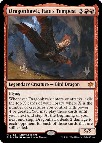 Dragonhawk, Fate's Tempest [Bloomburrow Promo Pack]