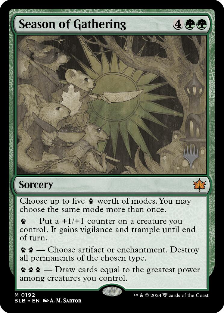 Season of Gathering [Bloomburrow Promo Pack]