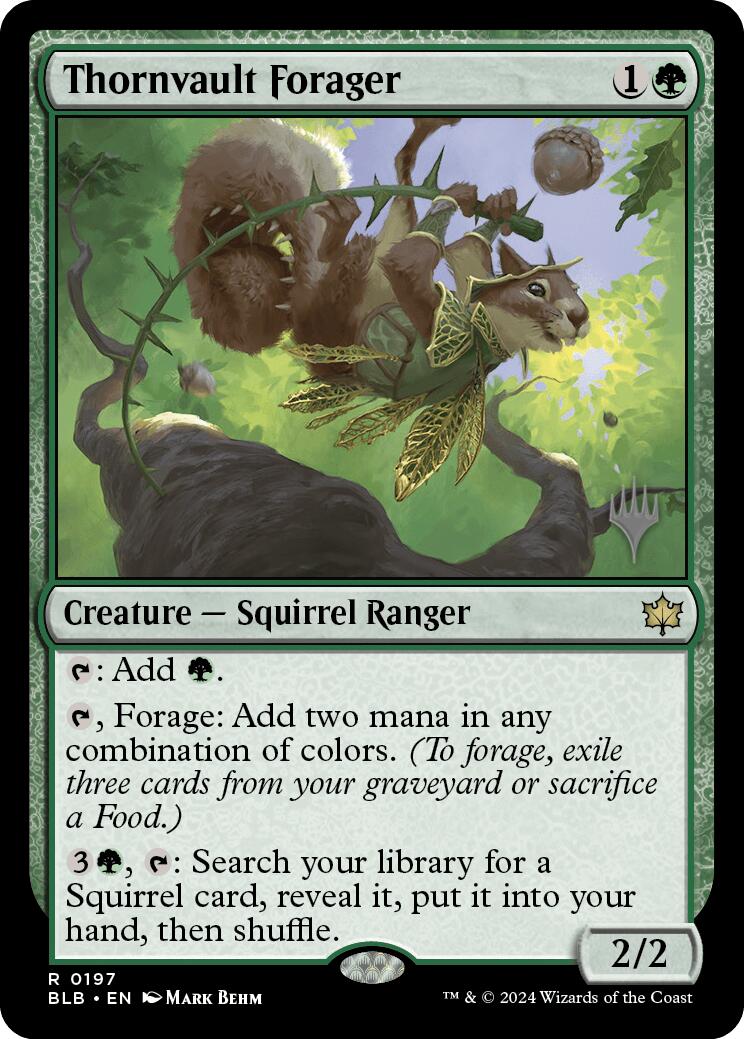 Thornvault Forager [Bloomburrow Promo Pack]