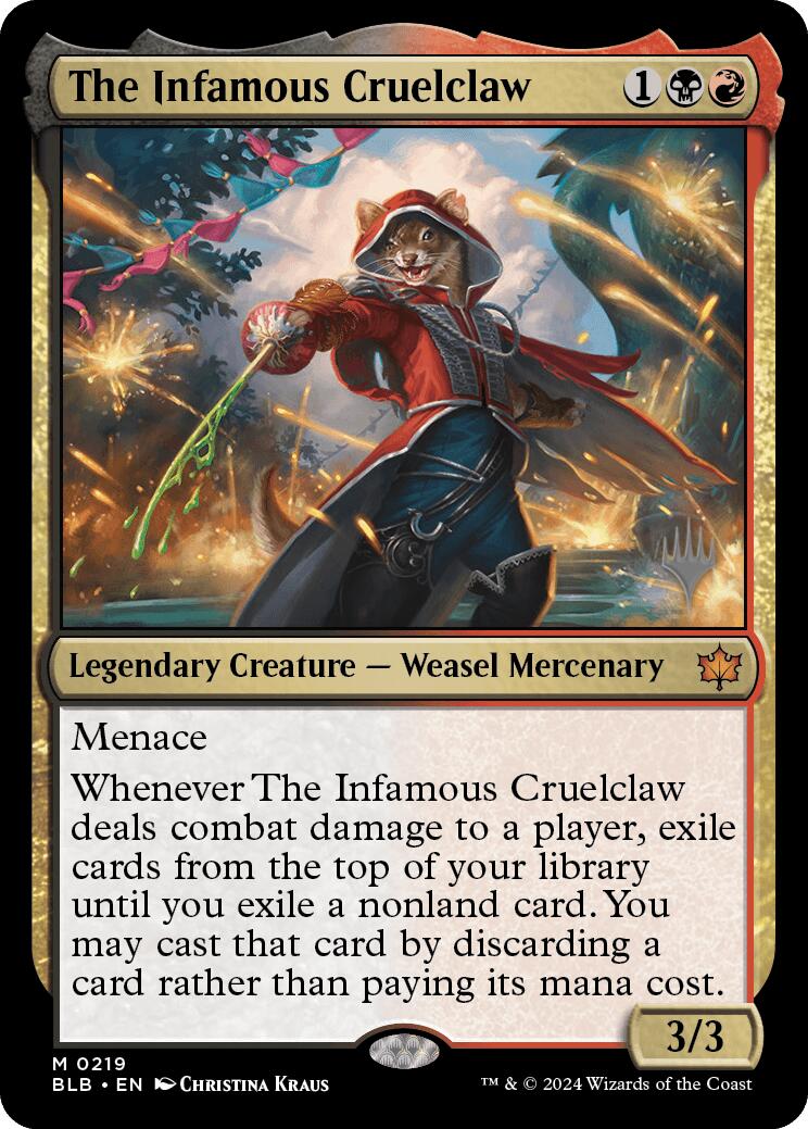 The Infamous Cruelclaw [Bloomburrow Promo Pack]