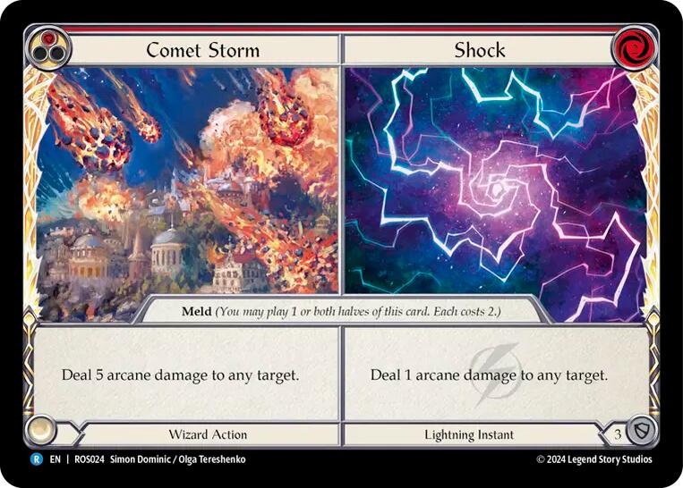 Comet Storm // Shock [ROS024] (Rosetta) Rainbow Foil