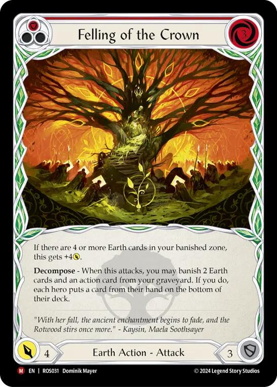 Felling of the Crown [ROS031] (Rosetta) Rainbow Foil