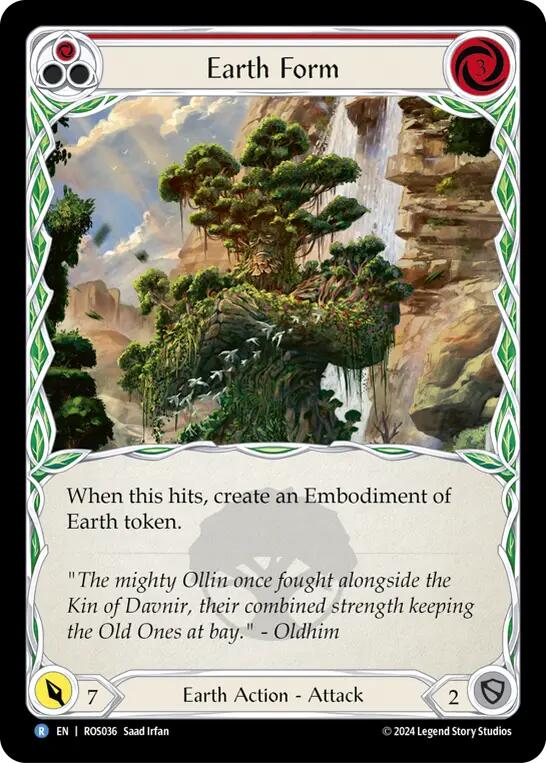Earth Form (Red) [ROS036] (Rosetta) Rainbow Foil