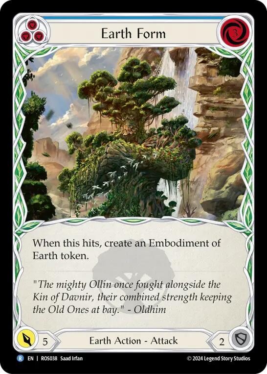 Earth Form (Blue) [ROS038] (Rosetta) Rainbow Foil