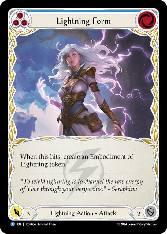 Lightning Form (Blue) [ROS084] (Rosetta) Rainbow Foil