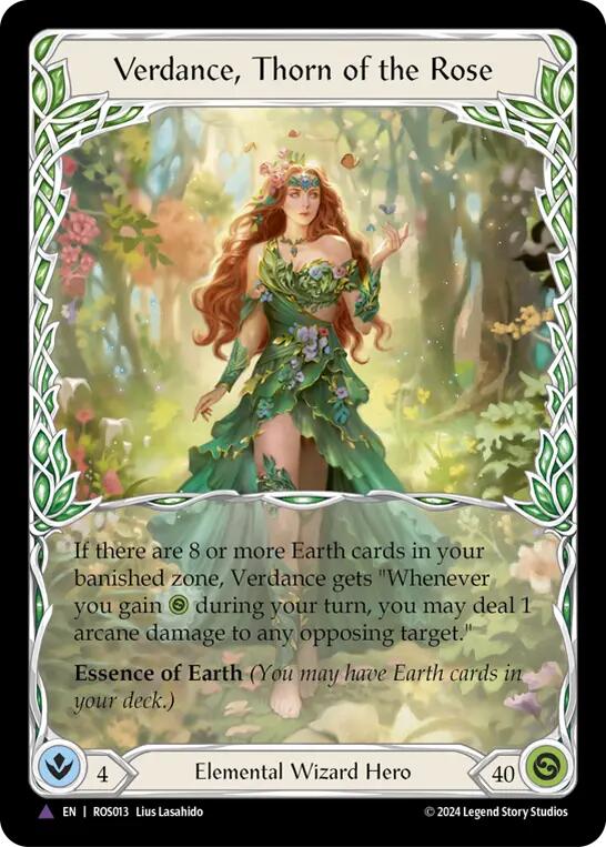 Verdance, Thorn of the Rose (Marvel) [ROS013] (Rosetta) Cold Foil