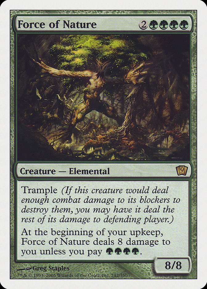(Oversized) Force of Nature (9th Edition) [Oversize Cards]