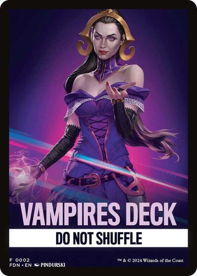 Vampires Deck Theme Card (Main Set 02) [Foundations Tokens]