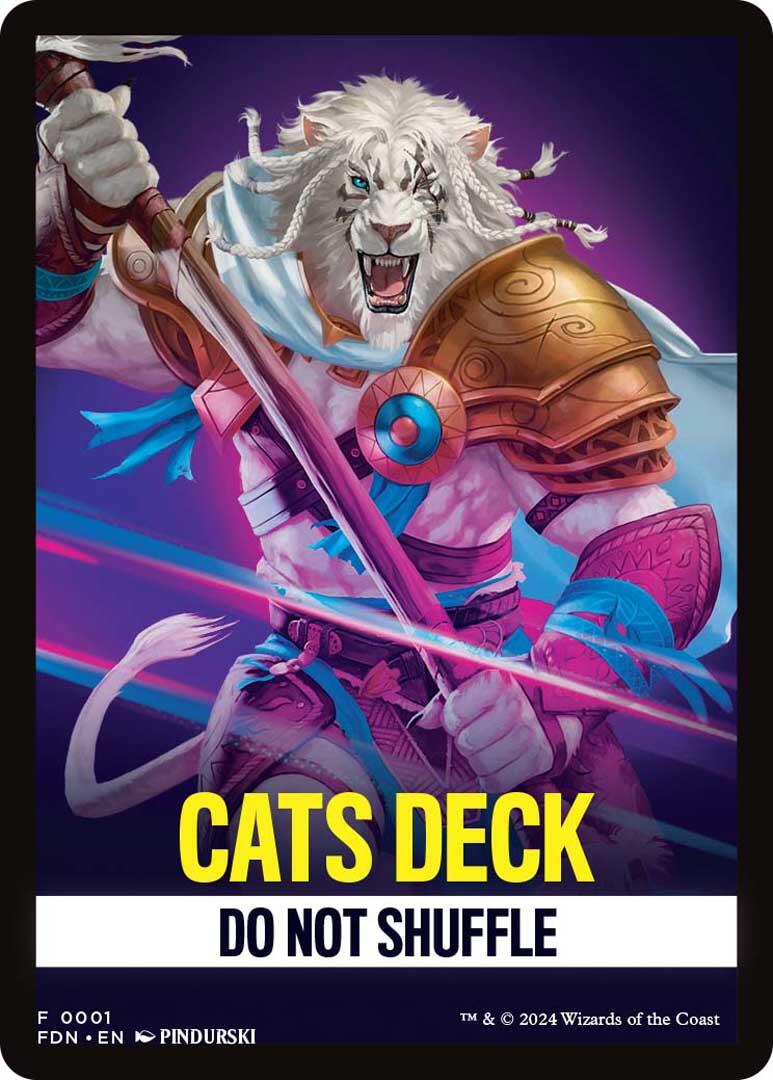 Cats Deck Theme Card (Main Set 01) [Foundations Tokens]