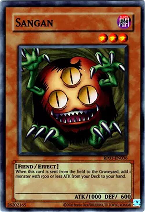 Sangan (Reprint) [RP01-EN036] Super Rare