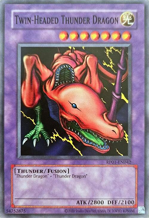 Twin-Headed Thunder Dragon (Reprint) [RP01-EN042] Common
